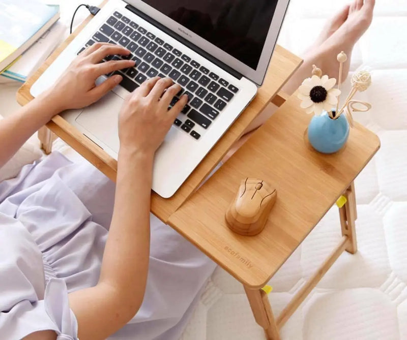 Foldable Bamboo Laptop Tray