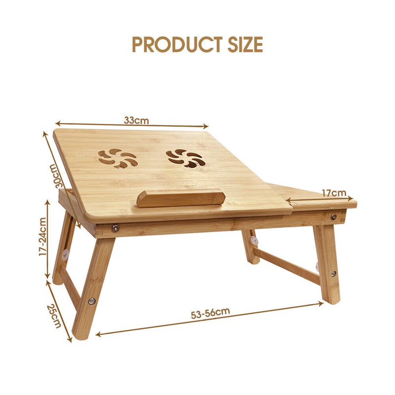 Foldable Bamboo Laptop Tray